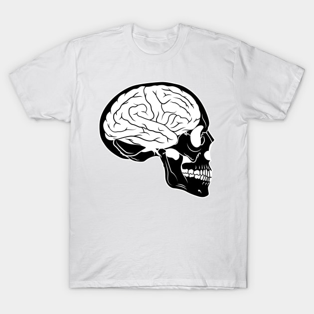 Esoteric Black Skull T-Shirt by Defiant Smile